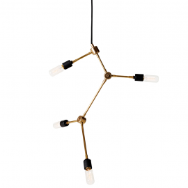 minimalistischer Kronleuchter im Industriedesign
