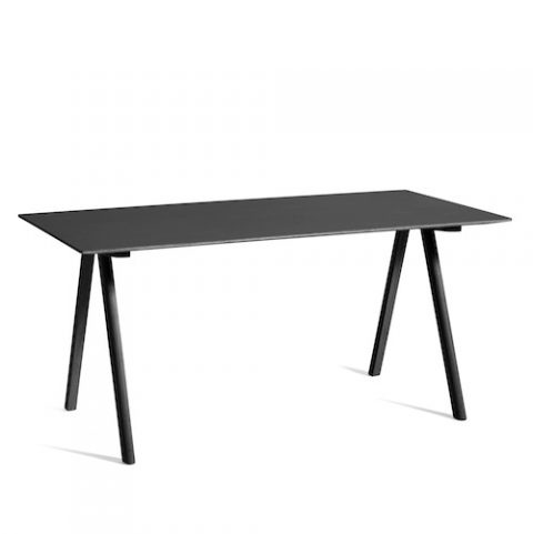 Haytisch_CPH10_Desk_L160xW80_Eiche_linoleum_schwarz