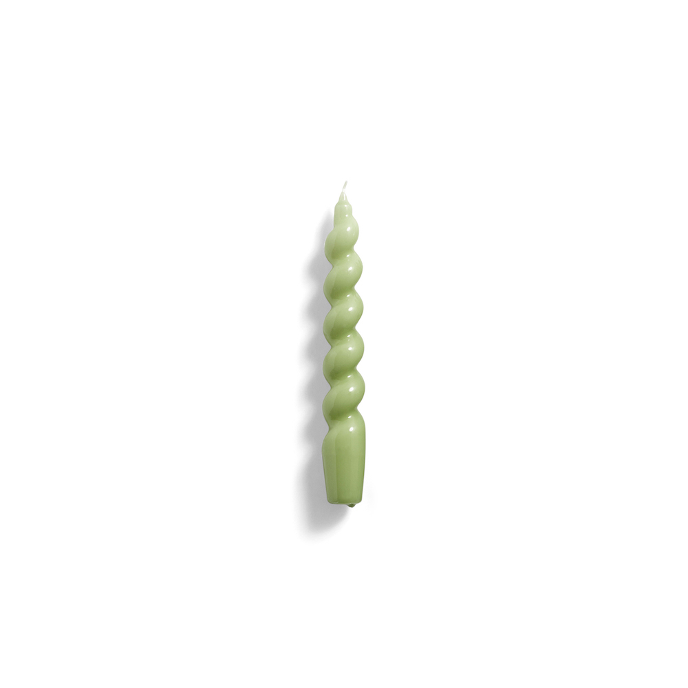 HAY Candle Spiral green