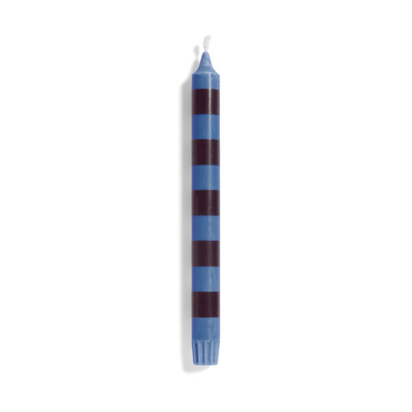 HAY Stripe Candle blue and Bordeaux