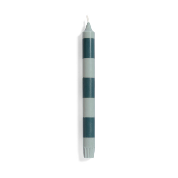 HAY Stripe Candle steel blue and light blue