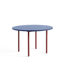 Two Colour Table HAY Dia 120 blue maroon