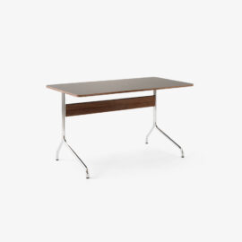 Schreibtisch Pavilion Av16 &Tradition Chrome Iron Linoleum walnut