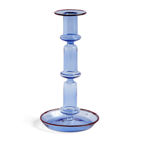 Hay_Kerzenhalter_Flare_Tall_light_blue_with_red_rim