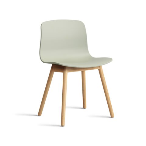 Hay_AAC 12 pastel green 2.0 shell_wb lacquered oak base